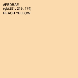#FBDBAE - Peach Yellow Color Image